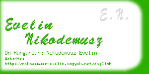 evelin nikodemusz business card